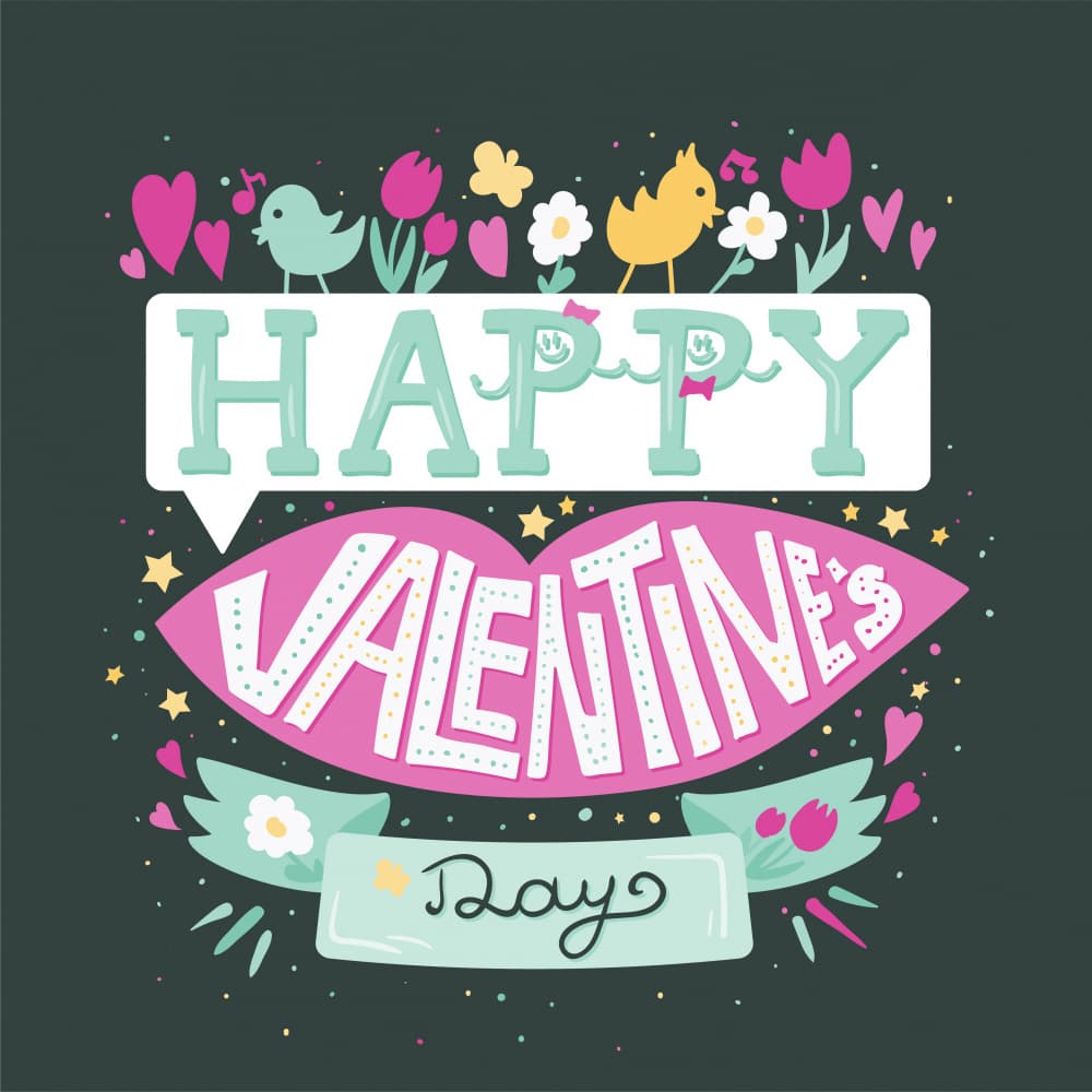 Love Birds Valentine Day by Marika Barsrsind β canvas wall art