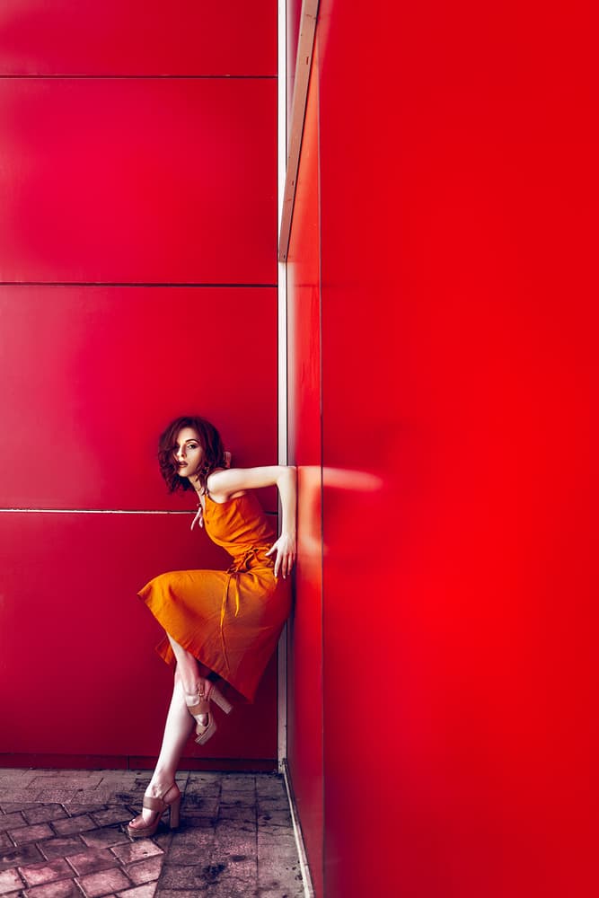 Crimson Contrast by Ruslan Bolgov — canvas wall art
