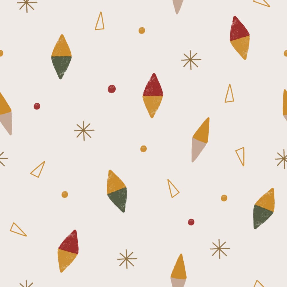 Scattered Winter Shapes by Menina Lisboa — canvas wall art