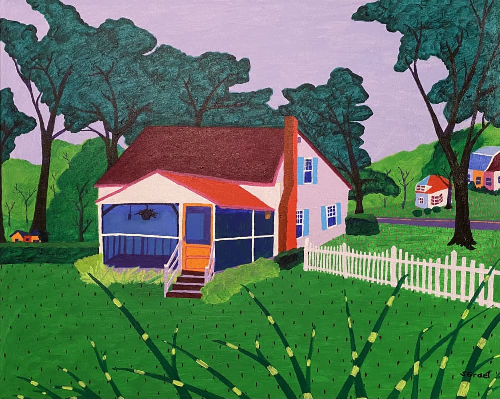 Grandma and Grandpa's House by Sue Graef — canvas wall art