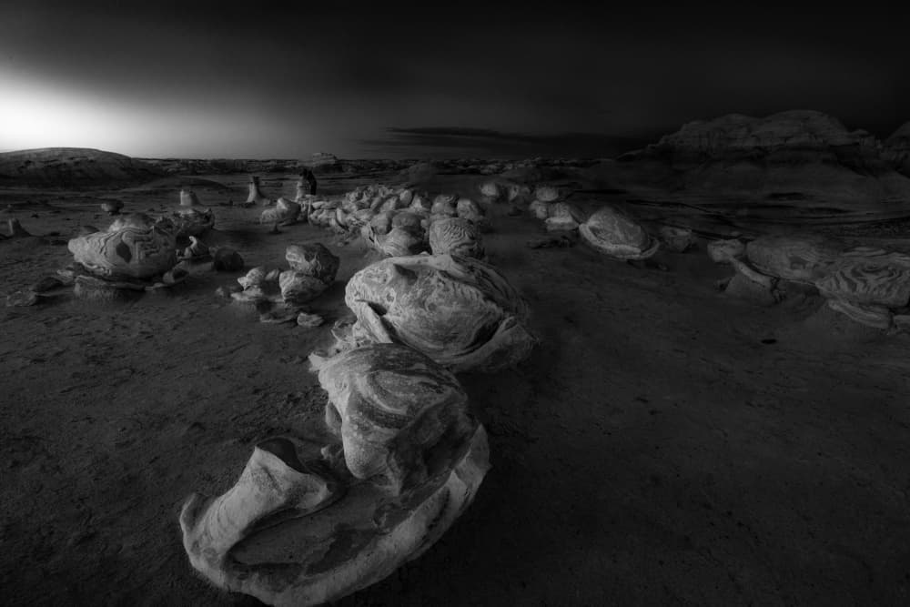 Stark Desert Formations by Yanny Liu — canvas wall art