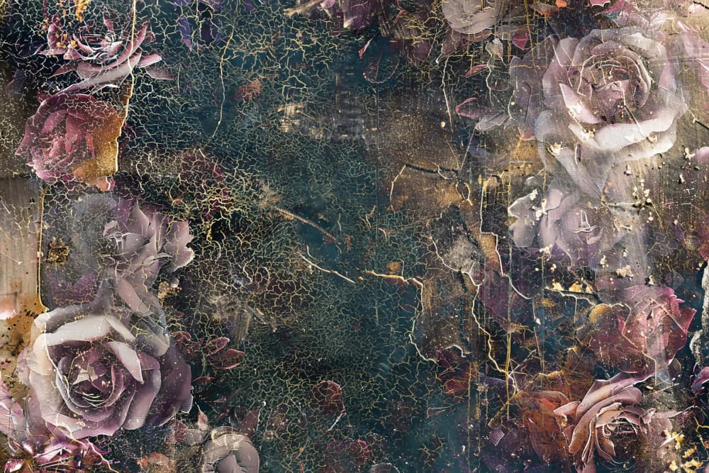 Distressed Rose Blooms by Rafal Kulik — canvas wall art