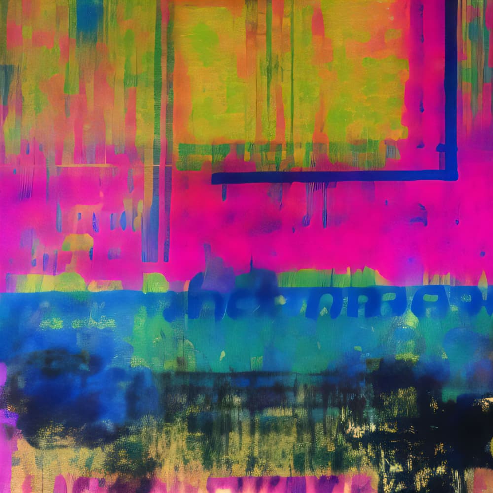 Vibrant Neon Abstraction by Cicero Spin — canvas wall art
