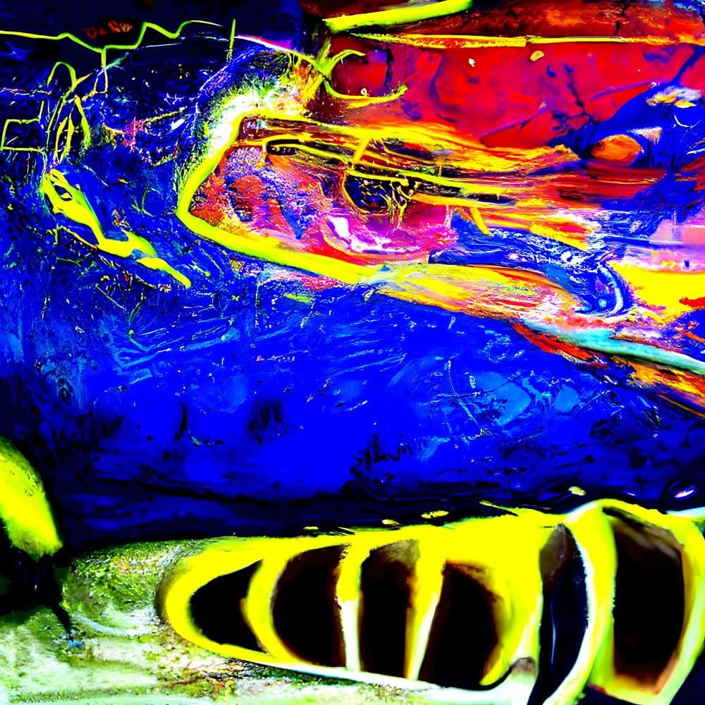 Vibrant Abstract Flow by mnemonixART — canvas wall art