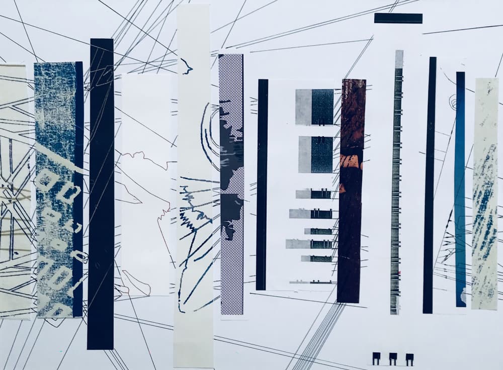 Linear Data Composition by kellymariesmith — canvas wall art