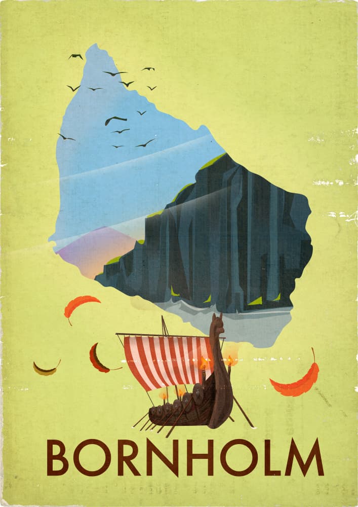 Bornholm Viking Island Adventure by Nicholas — canvas wall art