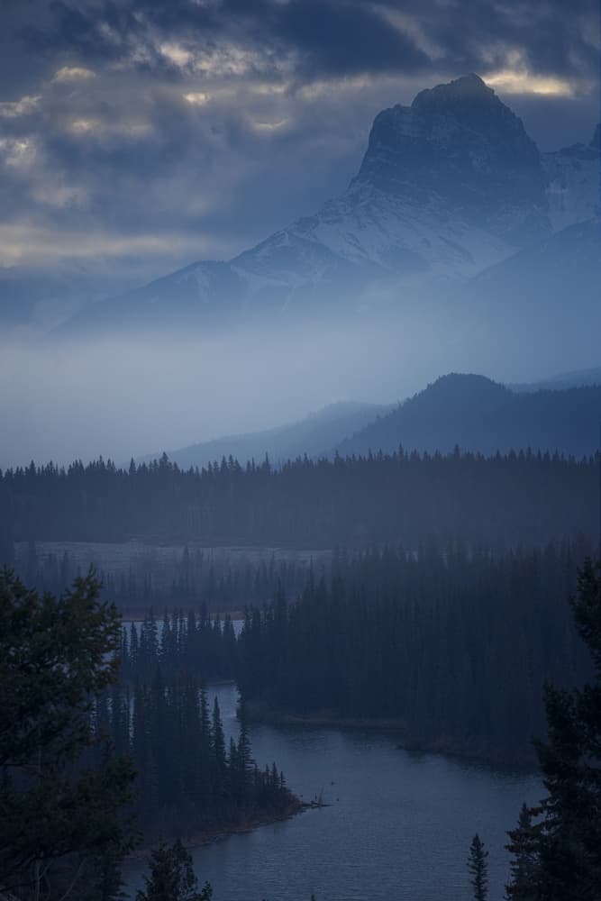 Misty Mountain River by David Martin Castan — canvas wall art