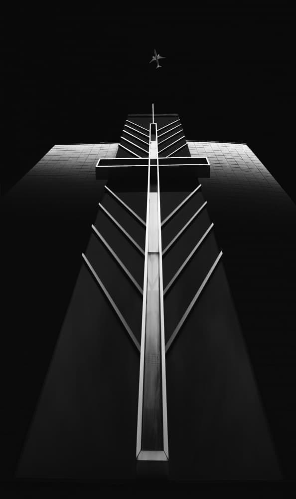 Geometric Cross Flight by Gu and Hongchao — canvas wall art