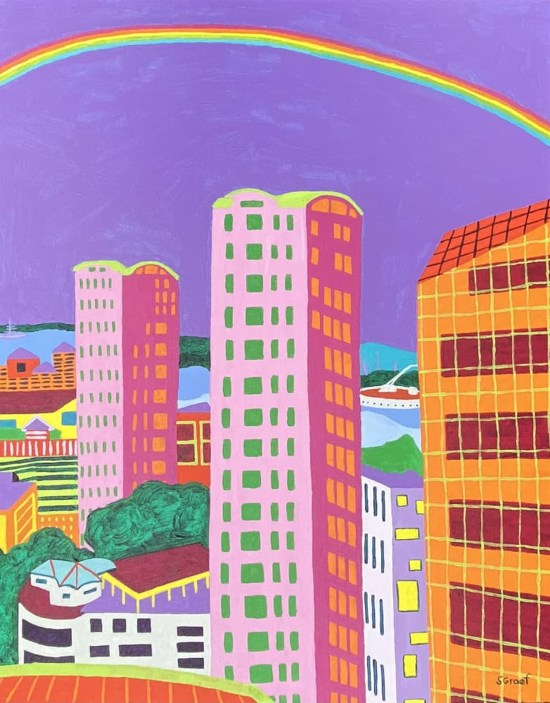 Rainbow Over Tampa by Sue Graef — canvas wall art