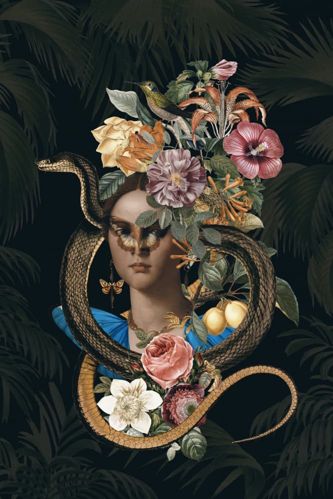Exotic Jungle Portrait by Andrea Haase — canvas wall art