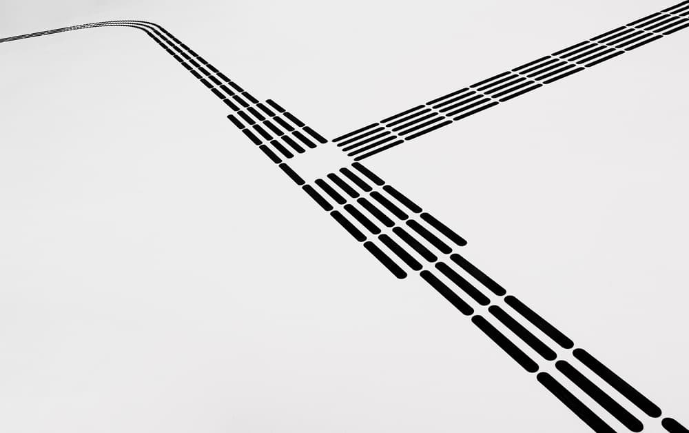 Intersecting Abstract Lines by Rolf Endermann — canvas wall art