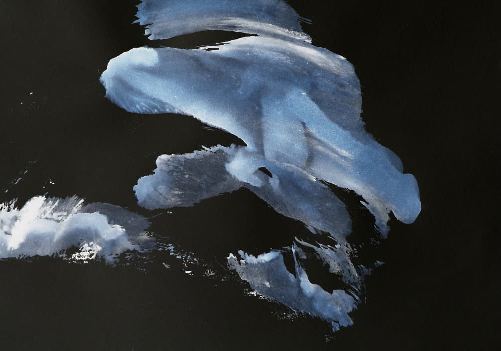 Ethereal Blue Depths by Santhosh ch — canvas wall art