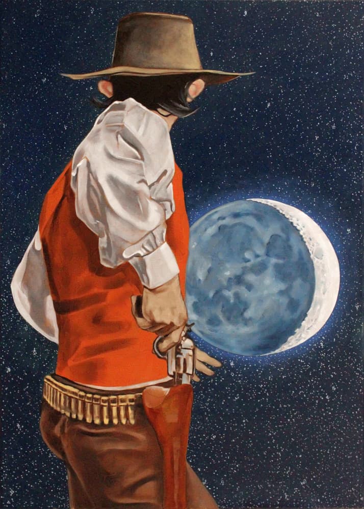 Shoot the Moon by Duane A. Brown — canvas wall art
