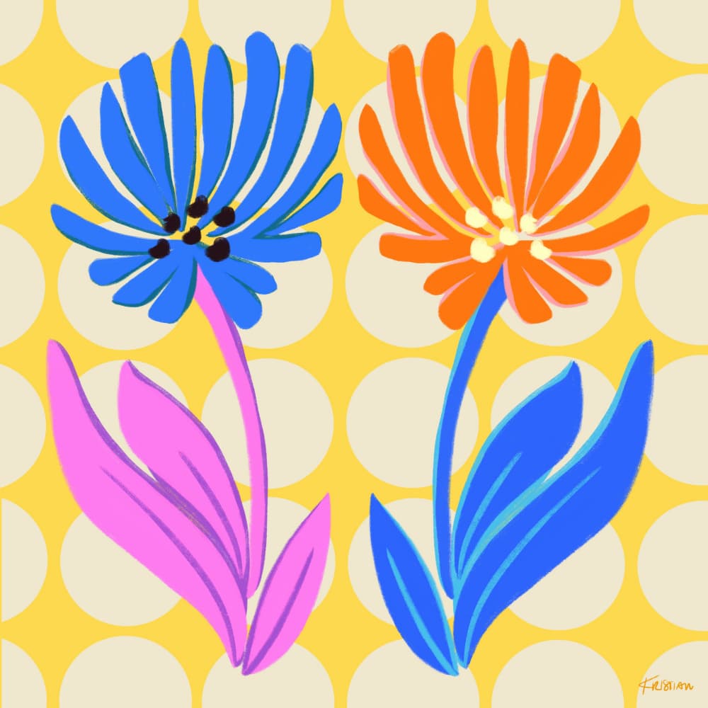 Wildflower Duo by Kristian Gallagher — canvas wall art