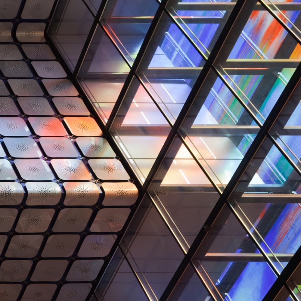 Geometric Light Reflections by Jeroen van de Wiel — canvas wall art