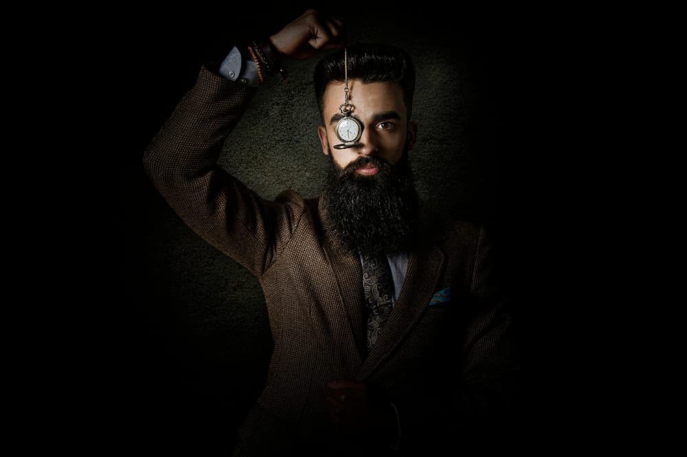 Vintage Man with Watch by Adela Lia Rusu — canvas wall art