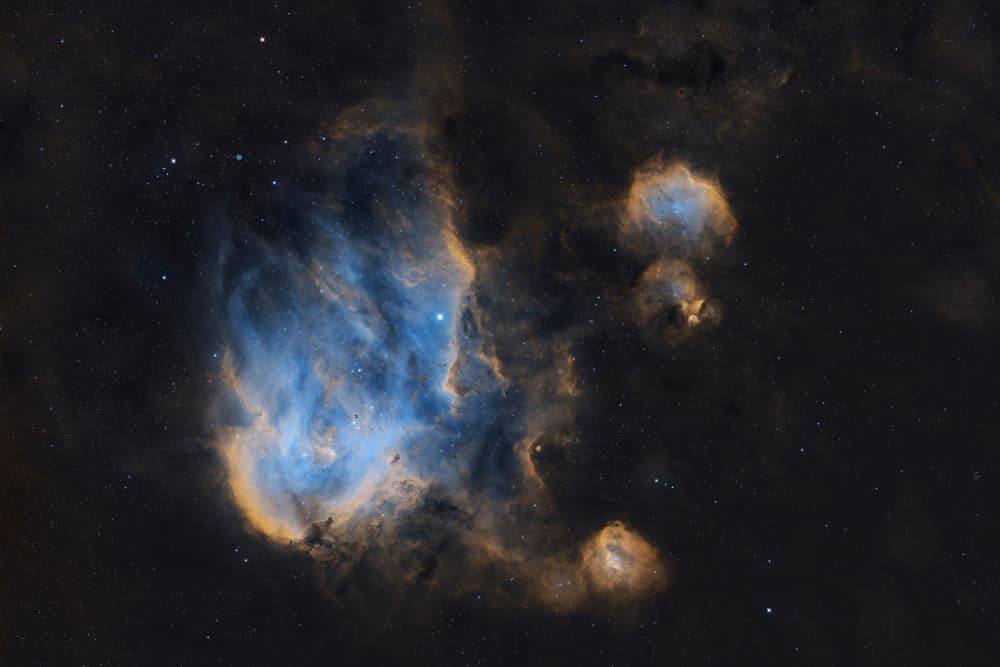 Ethereal Space Nebula by Vikas Chander — canvas wall art