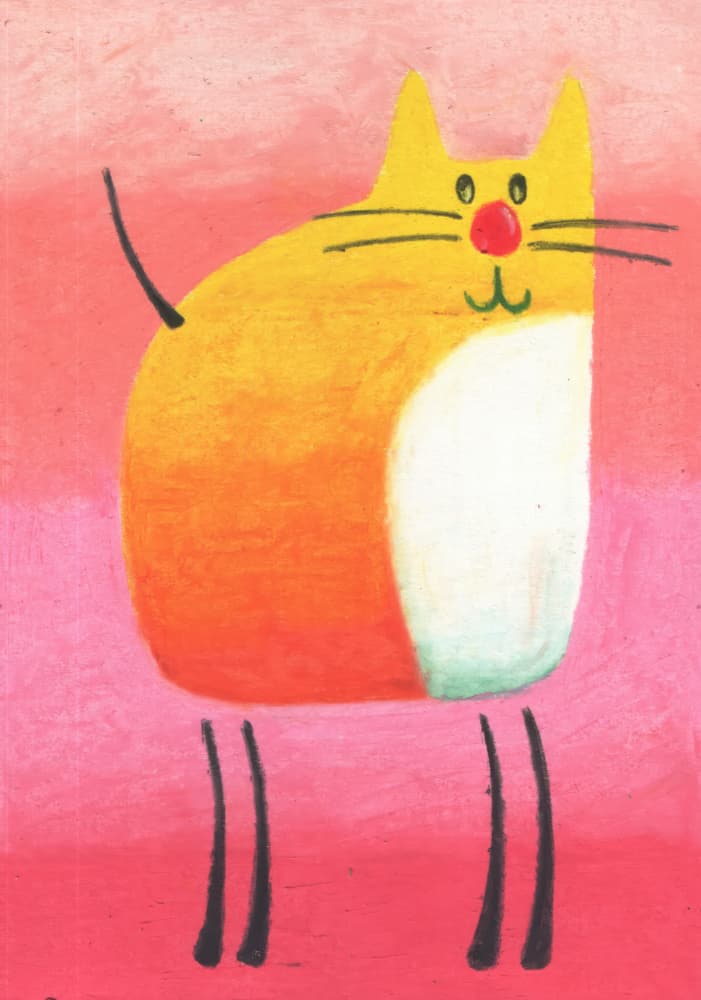 Oil Crayon Animal Art Drawing Sketch 26 by Kulik — canvas wall art