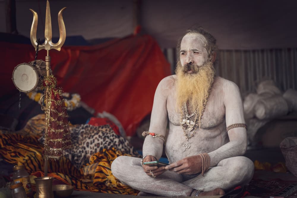 Naga Sanyasi by HIRAK BHATTACHARJEE — canvas wall art