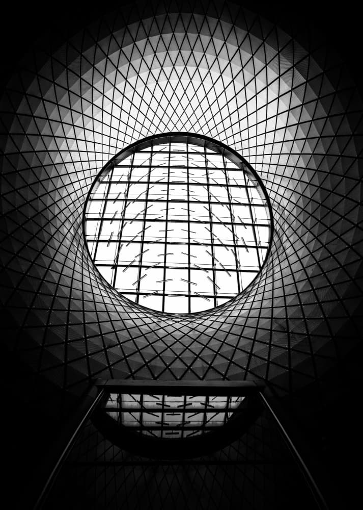 Modern Geometric Skylight by Aidong Ning — canvas wall art