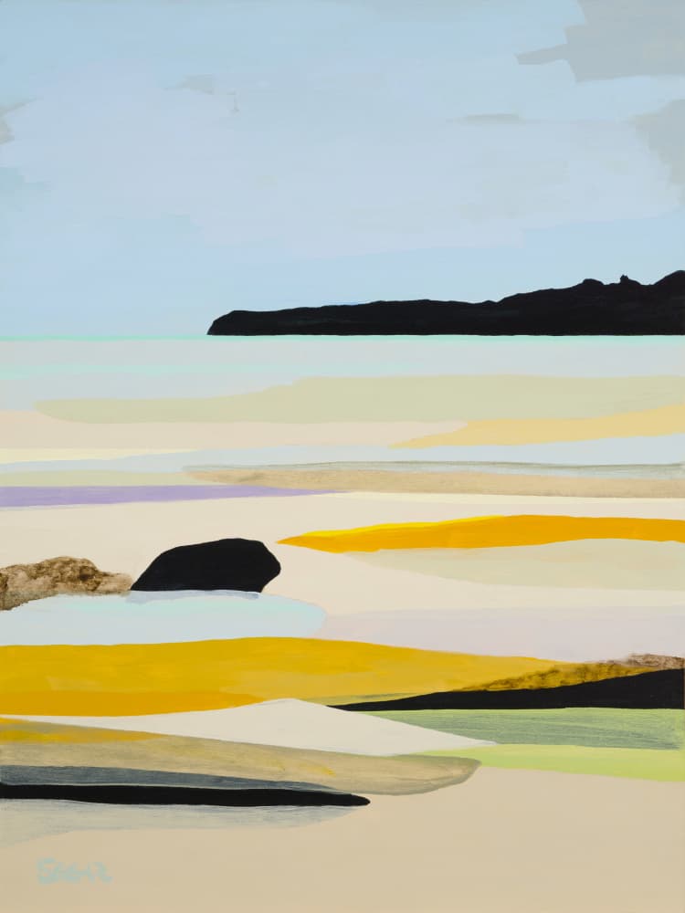 Abstract Ocean Horizon by Angela Seear — canvas wall art