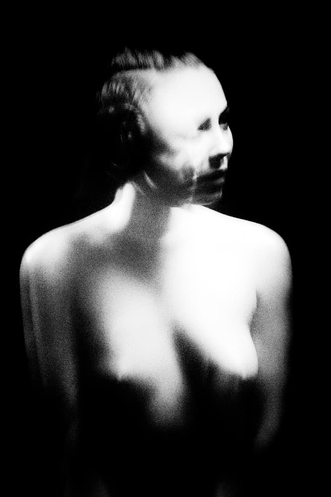 Ethereal Woman Profile by Bogdan Bouşcă — canvas wall art