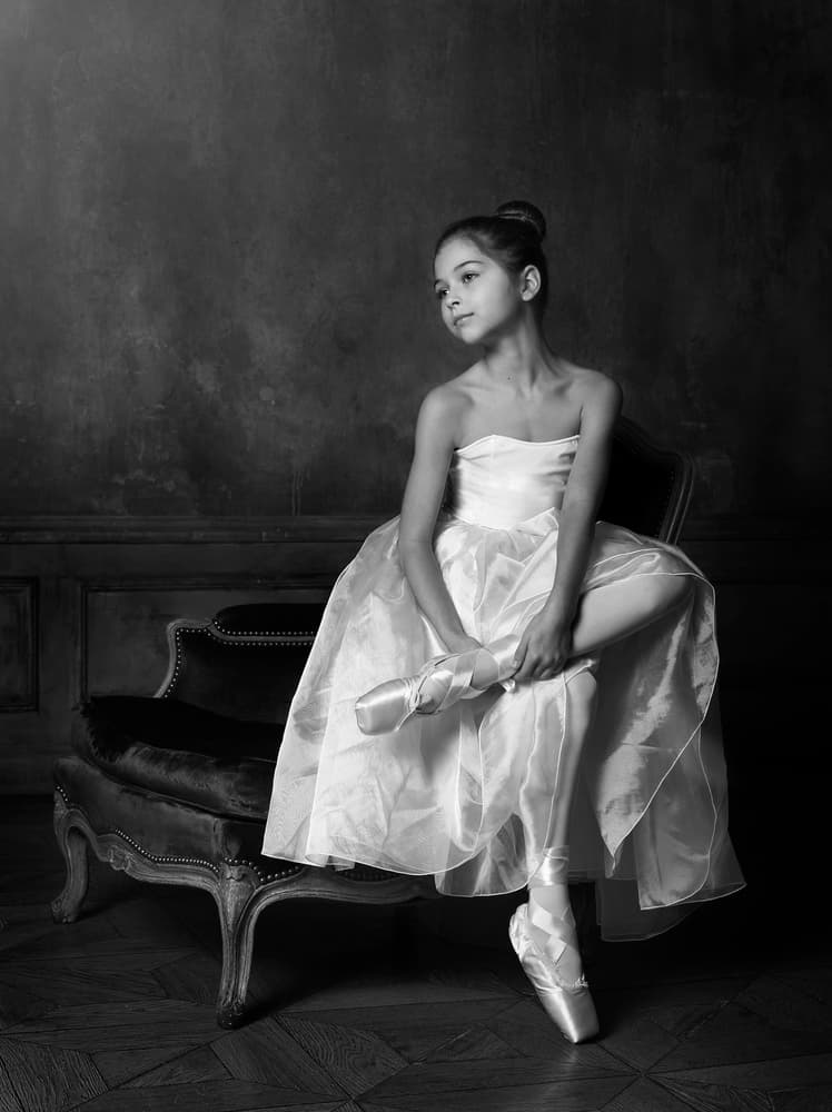 The little ballet dancer 2 by Victoria Glinka — canvas wall art