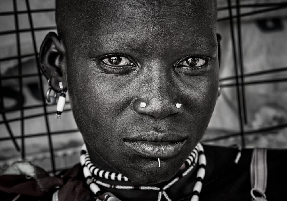 Intense Tribal Gaze by Joxe Inazio Kuesta Garmendia — canvas wall art