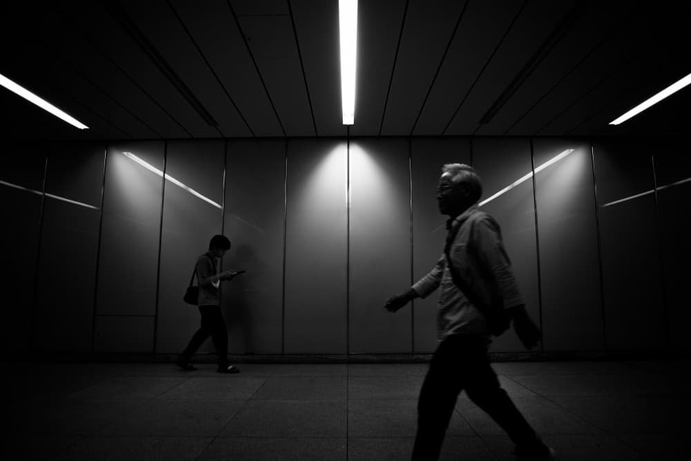 City Subway Light by Satoshi Hata — canvas wall art