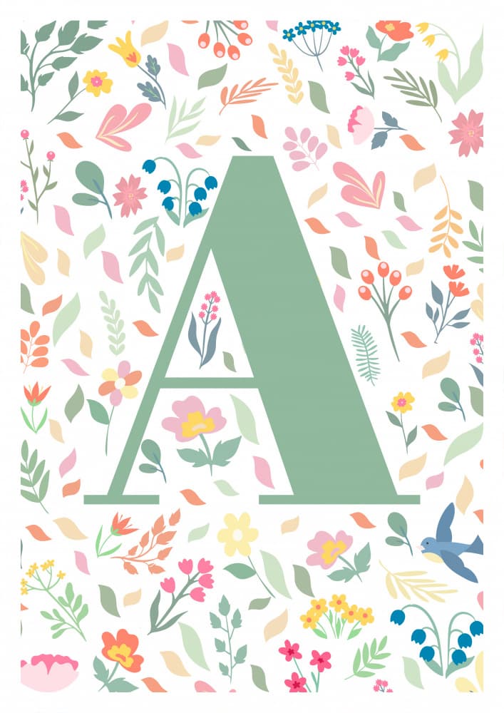 Whimsical Floral A by Sarah Manovski — canvas wall art