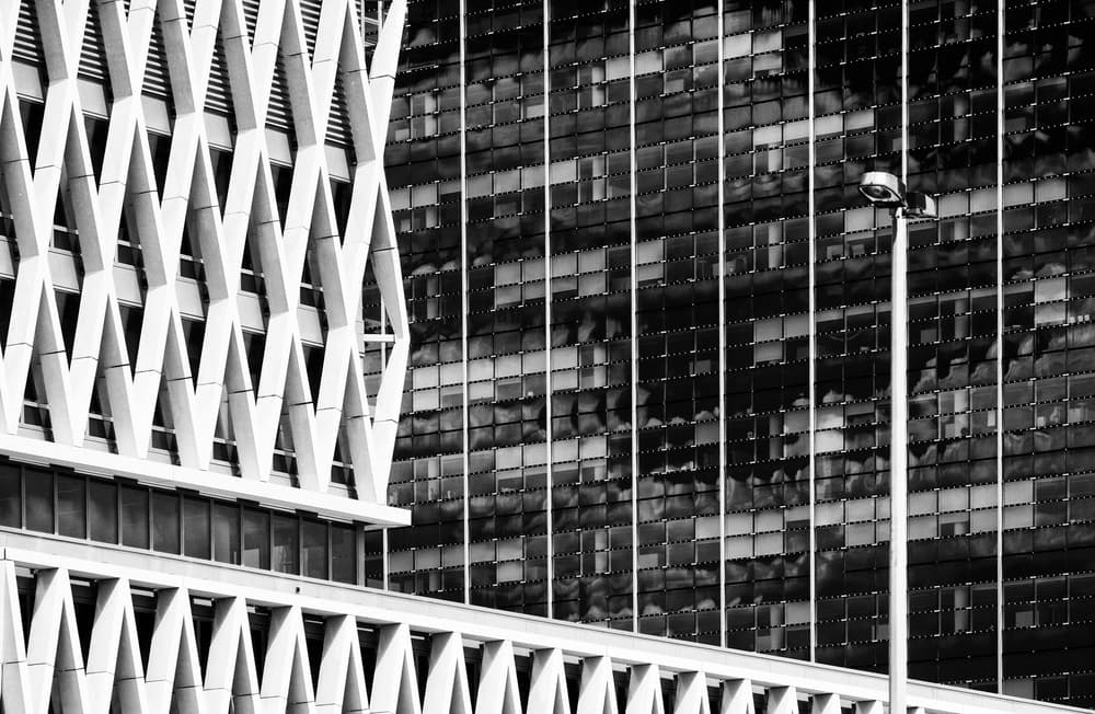 Modern Geometric Architecture by Greetje van Son — canvas wall art