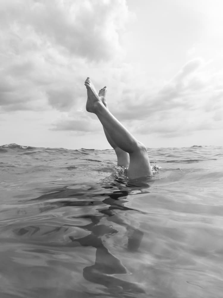 Graceful Legs Ocean Dip by Bethany Young — canvas wall art