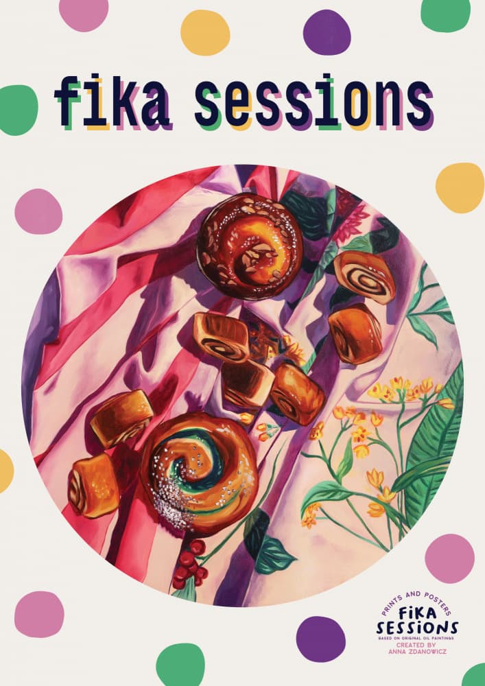 Cozy Fika Treats by Anna Zdanowicz — canvas wall art