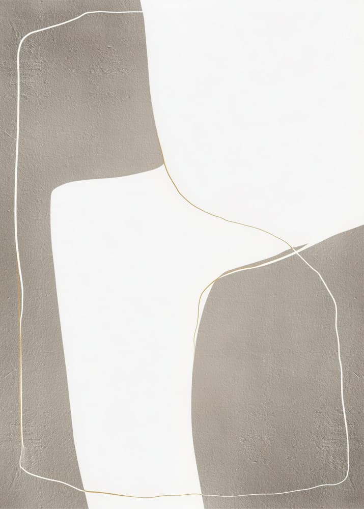 Organic Gold Lines by Alma — canvas wall art