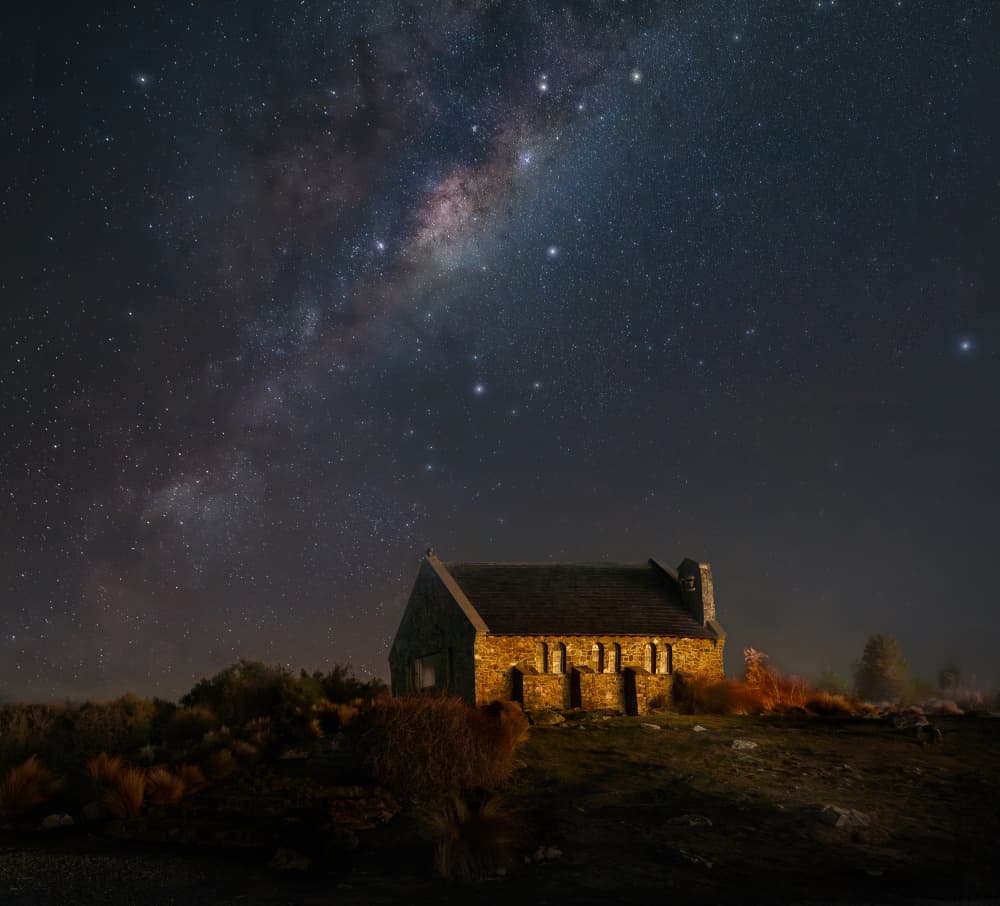 Milky Way Church by Gu and Hongchao — canvas wall art