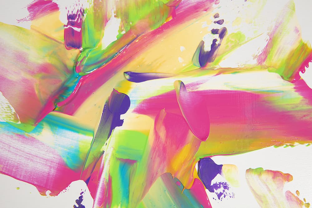 Vibrant Abstract Strokes by Julia Ramiro — canvas wall art