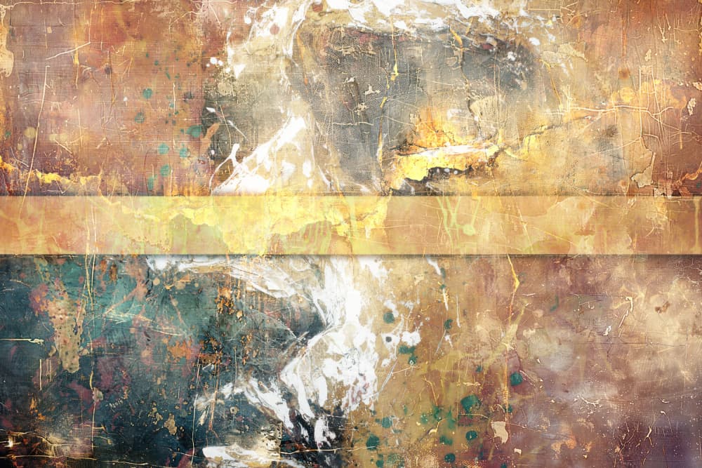 Abstract Gold Patina by Rafal Kulik — canvas wall art