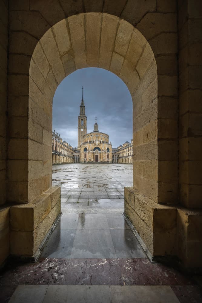 Grand Church Archway View by Oskar Baglietto — canvas wall art