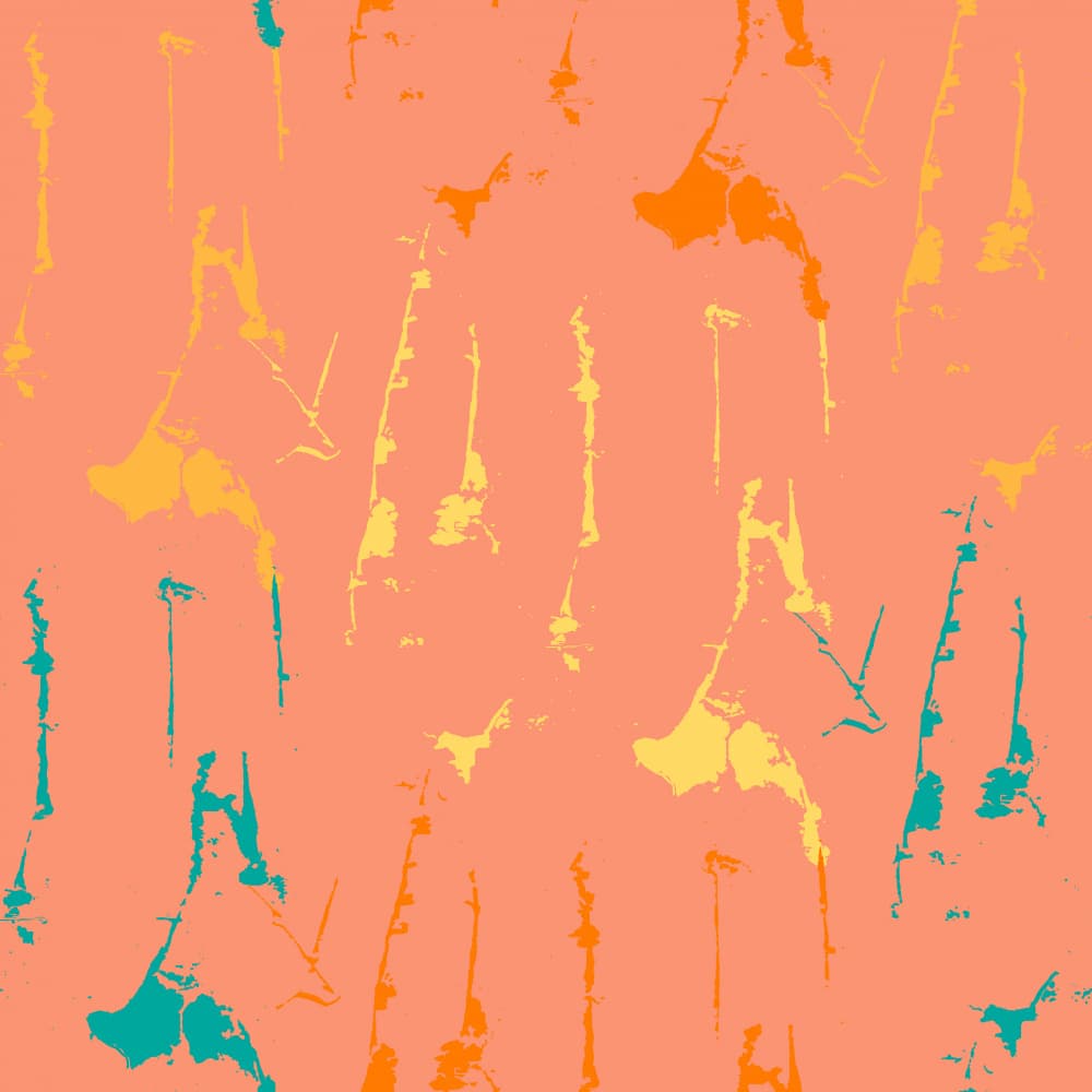 Vibrant Tropical Abstract by Marika Barsrsind β canvas wall art