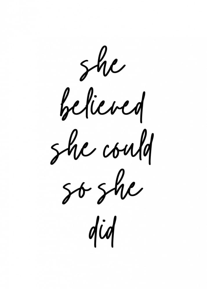 She Believed She Could by Kristina N. - SoulArt Shop — canvas wall art