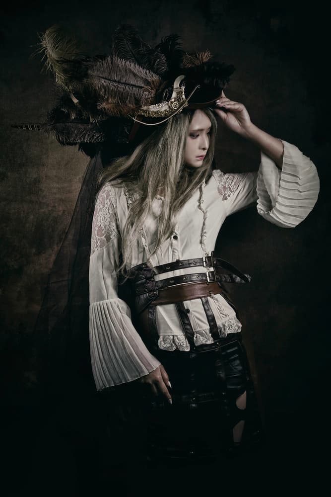 Mysterious Feathered Hat by KOIKI — canvas wall art