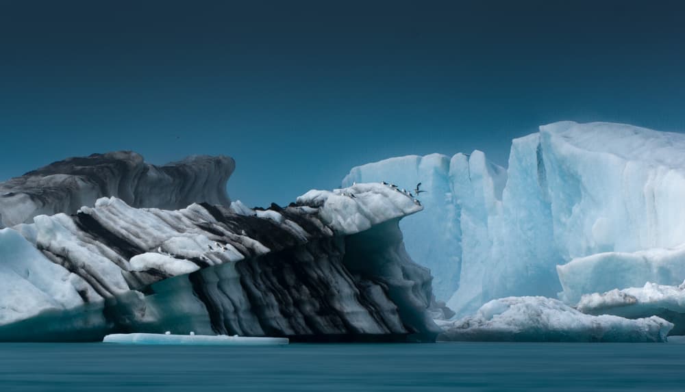 Arctic Icebergs by Erik Engström — canvas wall art