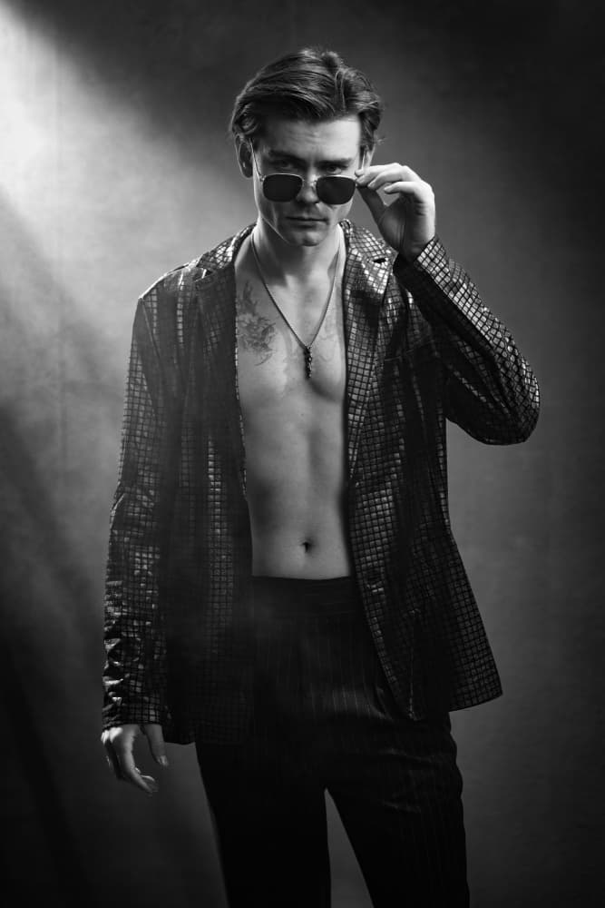 Stylish Man Sunglasses by Songlin Xu — canvas wall art