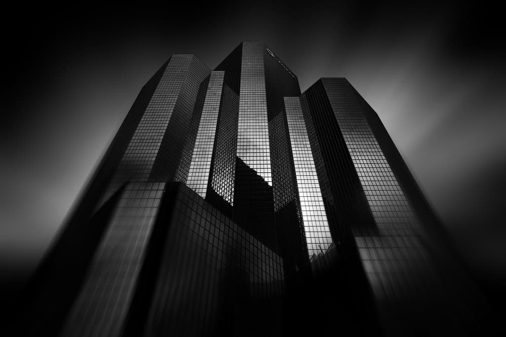 Dramatic City Geometry by Sebastien DEL GROSSO — canvas wall art
