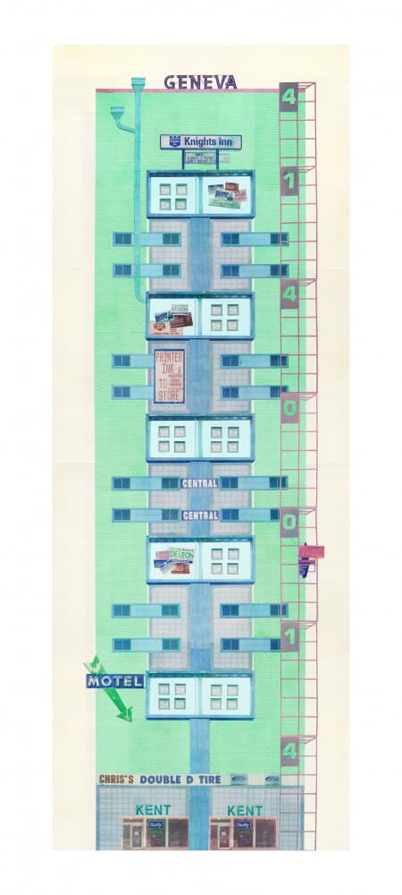 Main Street Diagram by Noa Defesche — canvas wall art