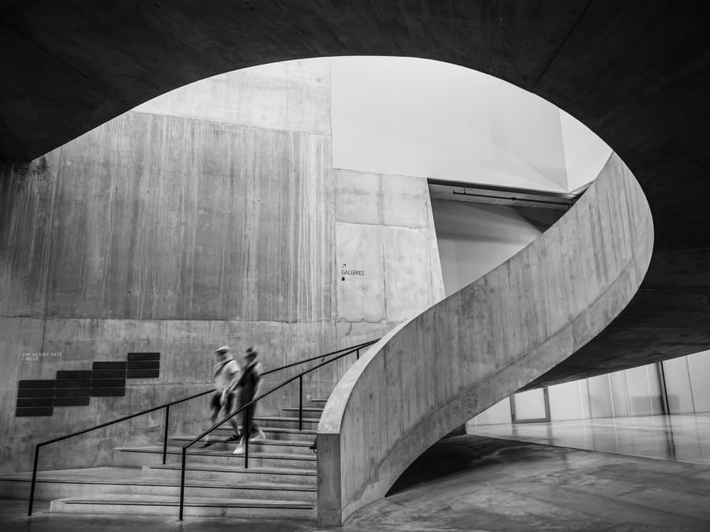 Museum Spiral Staircase by IKUMI FUKAZAWA — canvas wall art
