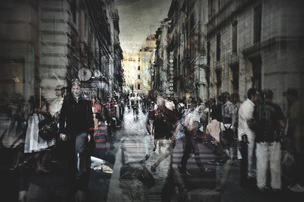 Urban Motion Blur by Antonio Grambone — canvas wall art