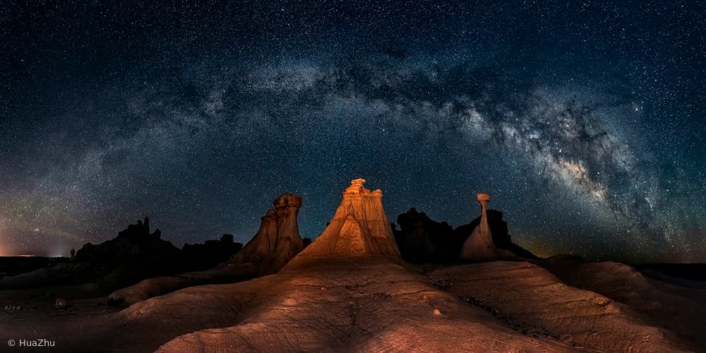 Cosmic Desert Formations by Hua Zhu — canvas wall art