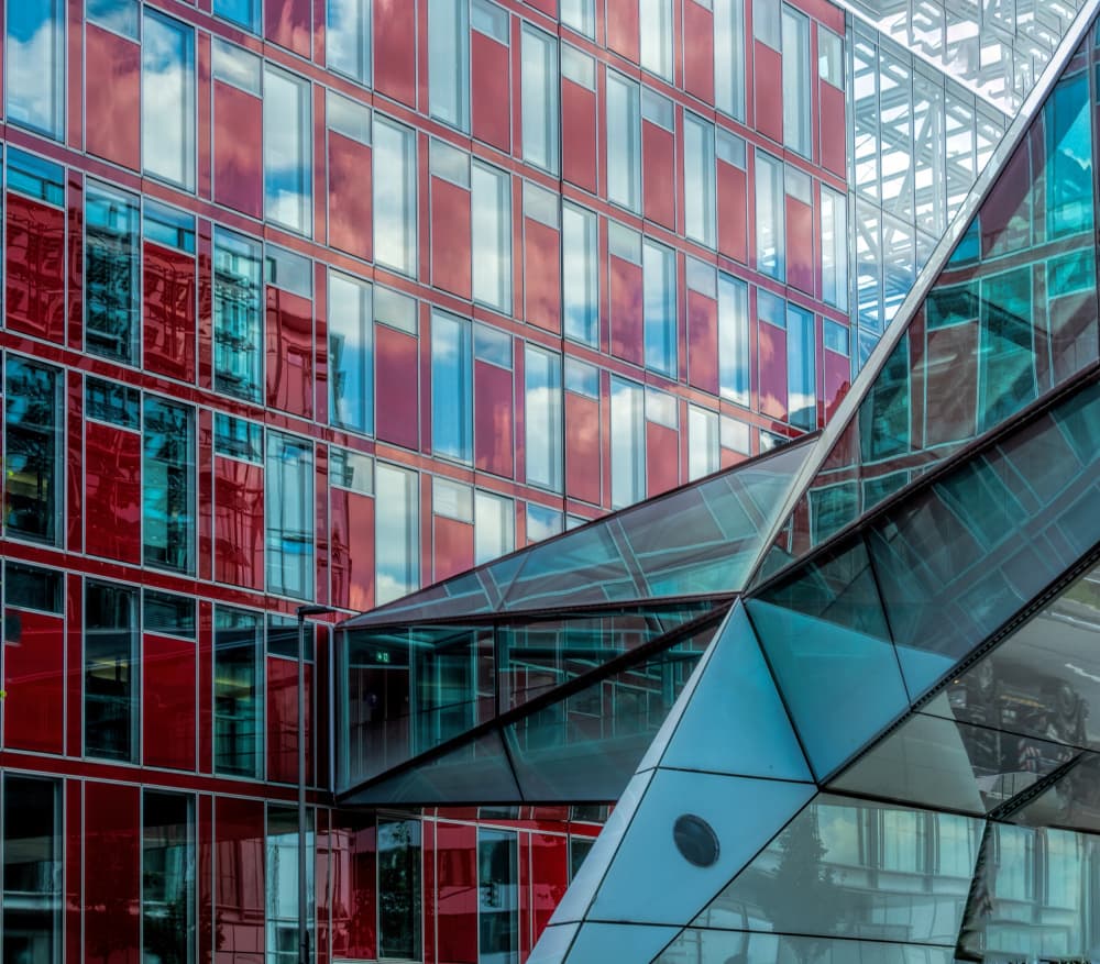 Reflective Urban Architecture by Marianne Wogeck — canvas wall art