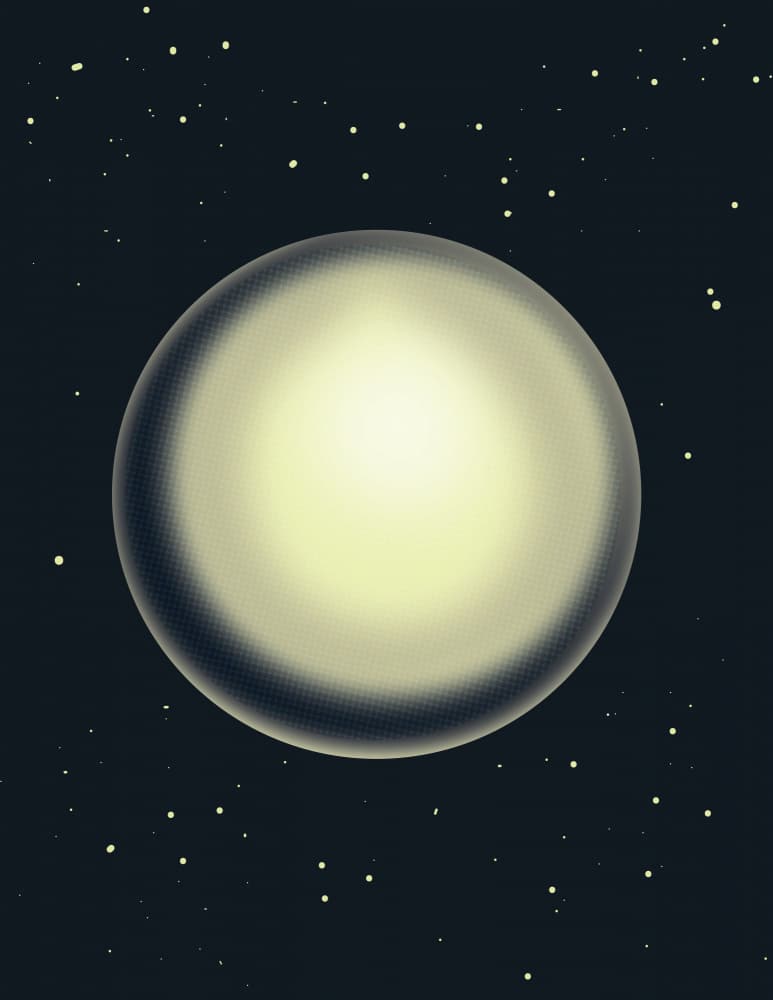 Celestial Orb Night Sky by Nicholas — canvas wall art